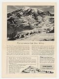 1955 Mt. Rainier National Park WA Sinclair Oil Print Ad (7183)