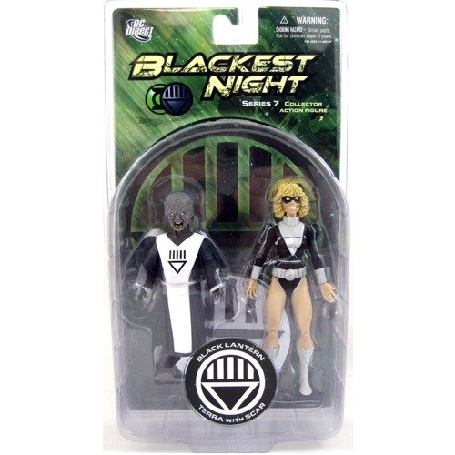 DC Direct Blackest Night: Series 7: Black Lantern Terra with Scar Action Figure