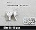 ElecMotive (38 - Pack) Creative Multi Function Invisible Hardwall Drywall Picture-Hanging Hooks Clock Hanger Non-Trace Wall Picture Hook Frame Wedding Photos Mirror Wall Studs, White (38-Hook)