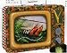 Wizard of Oz Large TV Tin Tote Witch Under House