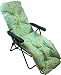 GARDEN PATIO RELAXER LOUNGER CHAIR CUSHION BRIGHT GREEN FLOWER