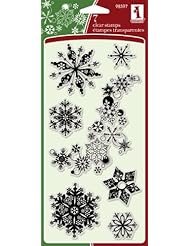 From Amazon.com. Click for details:
 Art and Craft Supply: Inkadinkado 7-Piece Snowflakes A-Plenty Clear Stamp - EKS Art and Craft Supply: Inkadinkado 7-Piece Snowflakes A-Plenty Clear Stamp - EKS