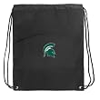 Michigan State University Drawstring Bag Cinch MSU Spartans Logo Draw String Back Pack - For Boys Girls Students or Adults