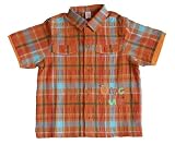 Boy's Plaid Short Sleeves Shirt Safari Tour. (3T,5T)