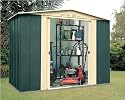 Canberra 'Eight' Galvanised Steel Garden Shed - 8ft x 5ft