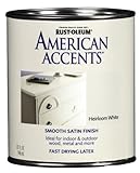 IMAGE OF Rust-Oleum 7921502 American Accents, Satin Heirloom White, 1-Quart