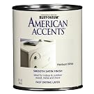 Rust-Oleum 7921502 American Accents, Satin Heirloom White, 1-Quart