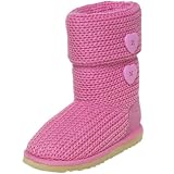 BEARPAW Little Kid/Big Kid Eva Short-Y Boot,Light Pink,1 M US Little Kid