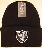 Oakland Raiders NFL Long Beanie Knit Cap Hat BLACK