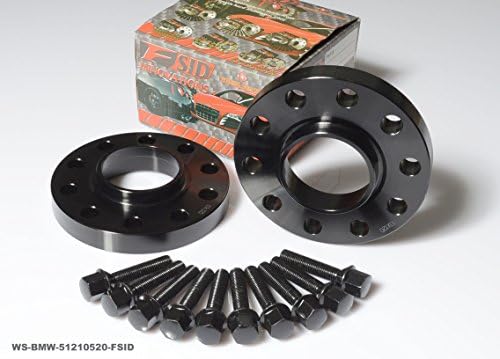 Black BMW 3 Series 325ci Cabrio E46 2001-2006 20mm Hubcentric Wheel Spacers Adapter Bore Pattern: 5x120 Center Bore: 72.5 with 10pcs Black Cone 50mm Shank Brand New WS-BMW-51210520-FSID