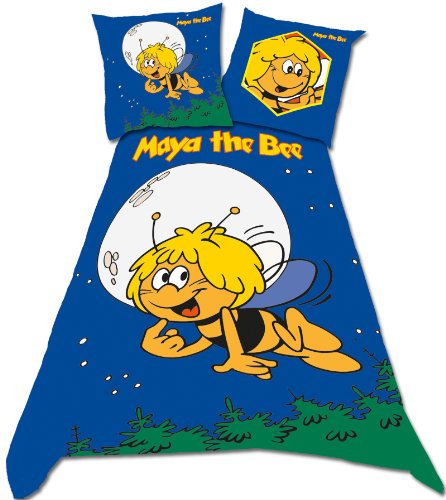 Belltex 454-MAYA-DBO1(D) Bettw&auml;sche Biene Maja 135 x 200 + 80 x 80 cm