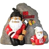 NHL Chicago Blackhawks Gnome Rivalry Garden Stone