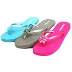 Womens Flip Flops Large Rhinestone Fl...