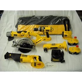 DEWALT DC6KITA 18-Volt Ni-Cad Cordless 6-Tool Combo Kit