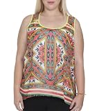 Wet Seal Womens Mixed Border Print Tank