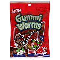 Shari Gummi Worms, 6-Ounce Bags (Pack of 12)