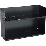 2-Tier Recycled Steel Book Rack w/o Dvdrs - Black