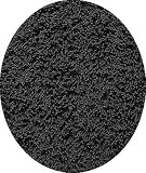 Premium Ultimate Cotton Shag Rug 4 Round (BLACK)