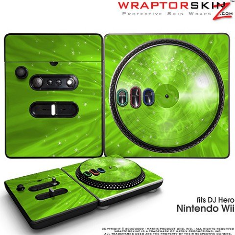 DJ Hero Skin Stardust Green fits Nintendo Wii DJ Heros (DJ HERO NOT INCLUDED)