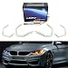 iJDMTOY 4pc 540-SMD Concept M4 Iconic Style Switchback Dual-Color LED Angel Eye Kit w/Relay Wirings For BMW 2 3 4 5 Series Headlight Retrofit
