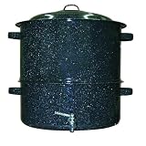 Graniteware 3-Piece 19-Quart Clam and Lobster Steamer with Faucet Set