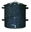 Graniteware 3-Piece 19-Quart Clam and Lobster Steamer with Faucet Set