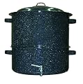 Graniteware 3-Piece 19-Quart Clam and Lobster Steamer with Faucet Set