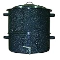 Graniteware 3-Piece 19-Quart Clam and Lobster Steamer with Faucet Set