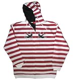 Innes Mens Striped Heckler Hoodie - In Grey or Red