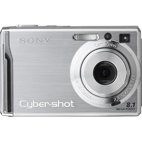 Sony Cybershot DSCW90 8MP Digital Camera with 3x Optical Zoom and Super Steady Shot (Silver)