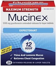 Mucinex Max Strength Expectorant Bi-Layer Tablets, 28-Count Bottle
From Mucinex
