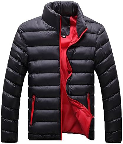 W&amp;C Men's Weatherproof Packable Down Puffer Coat Lightweight Down Winter Jacket (US M, Black)