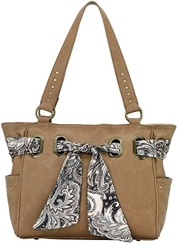 Signature Bandana Collection Tan Western Handbag, Purse By Bandana - B580507rw
