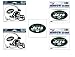 New York Jets Decal and Cling 5 Piece Set