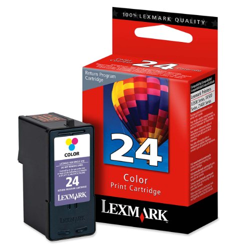 Lexmark #24 Color Return Program Print factory (OEM) Cartridge 18C1524