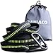 Raniaco Hammock Tree Straps 2 Pack with Carabiners - Durable, Strong and No Stretch Hammock Suspension System,2 Carabiners Included