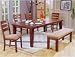 Kitchen & Housewares : Oak Finish Rectangular Extension Dining Table