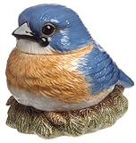 Fat Bluebird Cookie Jar