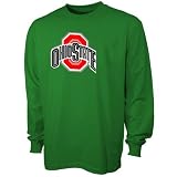 NCAA Ohio State Buckeyes Green St. Patrick's Day Team Logo Long Sleeve T-shirt (XXX-Large)
