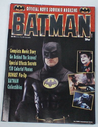 1989 Batman Michael Keaton Jack Nicholson Official Movie Magazine