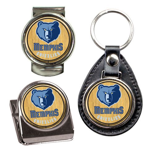 NBA Memphis Grizzlies Key Chain, Money Clip & Magnet Clip Set