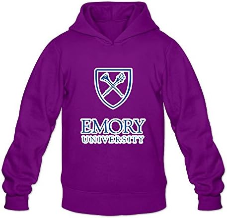 HAGB3K Men Emory University Hoodies M Purple