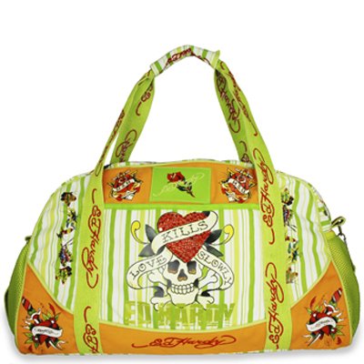 ED HARDY 100% Original Stripe Diaper Bag Light Green 51I%2BNtr8T%2BL. SL500 ED HARDY 100% Original Stripe Diaper Bag Light Green