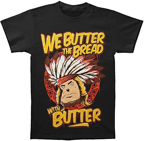 We Butter The Bread With Butter Men's Indian T-shirt Large Black