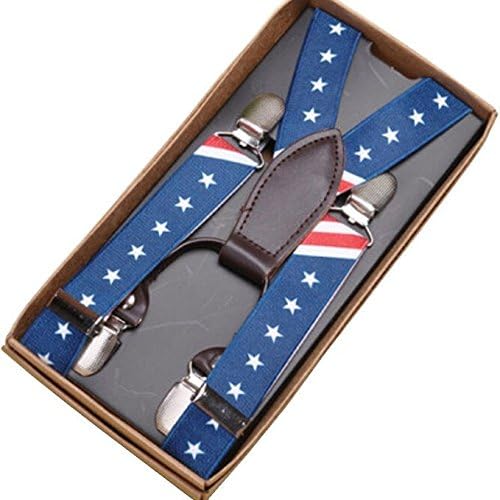 Feibi(TM) Baby Suspender Y Back Elastic Clip-on Solid Color Suspender