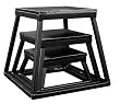 Plyometric Platform Box Set- 6", 12", 18" Black