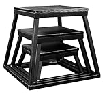 Plyometric Platform Box Set- 6", 12", 18" Black