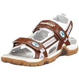 KangaROOS Terra 31106, Damen Sandalen/Outdoor-Sandalen, braun, (brown/wht/turquoise 318), EU 39