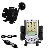 PalmOne m125 Flexible Auto Windshield Holder with Car Charger - Uses Gomadic TipExchange