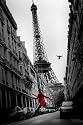 Paris - Red Coat - Plakat Poster Bild